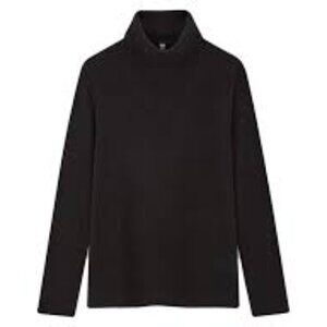 Kotn Black Cotton Turtleneck Sz M